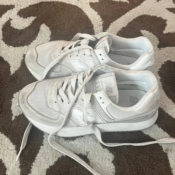 New Balance Women's 574+; color: Reflection - Picture 3 of 4